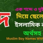 দ দিয়ে ছেলেদের ইসলামিক নাম অর্থসহ